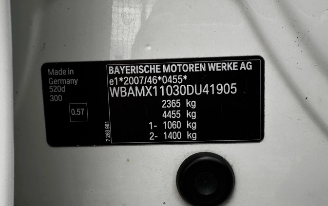 BMW Seria 5 cena 47900 przebieg: 335010, rok produkcji 2011 z Gliwice małe 742